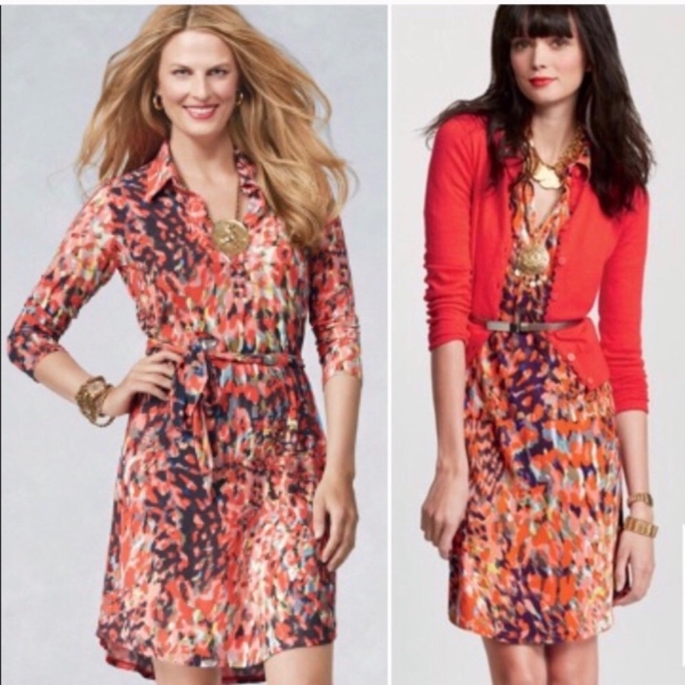 Cabi Watercolor Dress